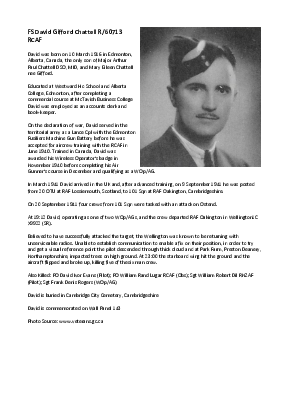 A preview of a PDF biography for Chattell, David Gifford